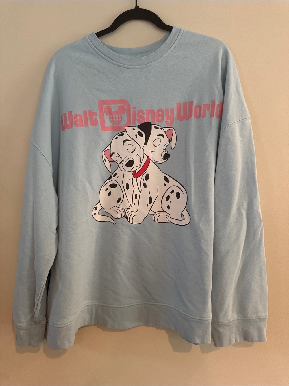 2024 Disney Parks 101 Dalmatians Light Weight Sweatshirt WDW Blue 2X